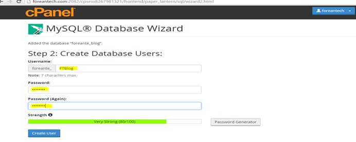 Database wizard